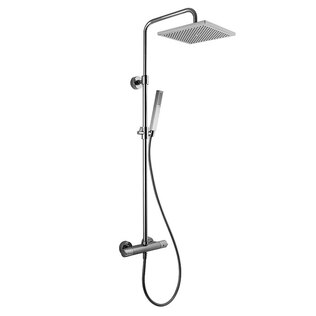 Colonna Doccia Termostatica Quadra 20x20 Fima Carlo Frattini Serie Wellness