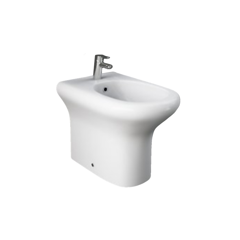 bidet a terra rak ceramics compact filo muro bianco