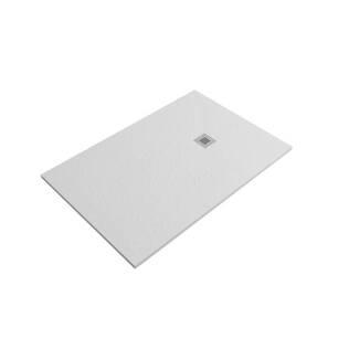 Piatto Doccia 70x120 cm 2,5 H in Marmoresina Bianco Opaco Smart Slate Zenon