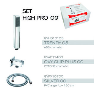 Set Doccia High Pro 09 Gedy Quadro Cromato