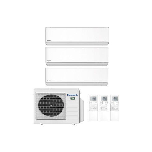 Climatizzatore Trial Split Panasonic Etherea Z 7000 + 7000 + 9000 Btu A Piu Piu Piu Inverter R32 Wifi Incluso Cu 3z52tbe