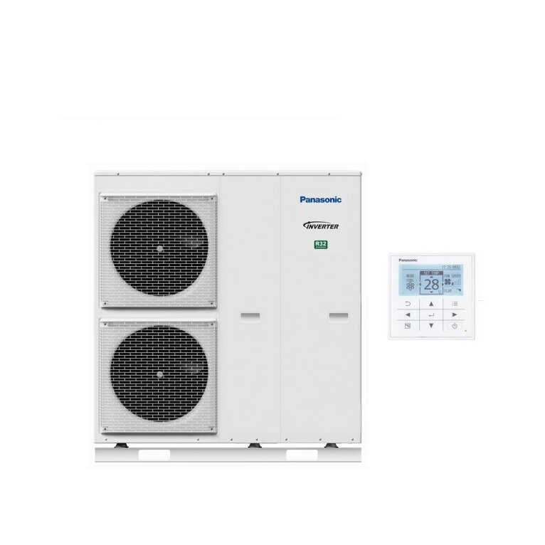 pompa di calore panasonic 9 kw wh-mxc09j3e5 aquarea monoblocco t-cap gas r32 monofase