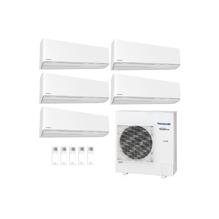 climatizzatore penta split panasonic etherea z 7000 + 7000 + 9000 + 9000 + 9000 btu a+++ inverter r32 wifi incluso cu-5z90tbe