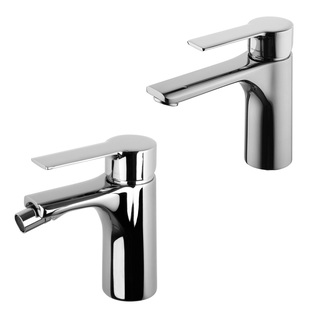 Set Miscelatori Monocomando Lavabo e Bidet Serie Mast Water Saving Fima Carlo Frattini