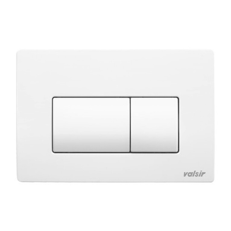 placca p1 meccanica dual bianco valsir