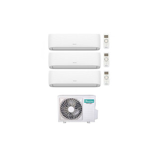 Climatizzatore Trial split Hisense Hi Comfort 7000 + 9000 + 9000 BTU WiFi inverter A++/A+ R32 Con Unità Esterna 6.2 kW