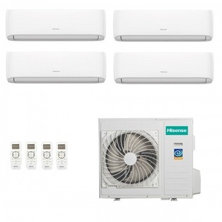Climatizzatore Quadri split Hisense Hi Comfort 7000 + 9000 + 12000 + 18000 BTU WiFi inverter A++/A+ R32 Con Unità Esterna 10 kW