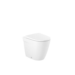 Vaso WC ONA Roca Monoblocco Senza brida Filomuro a Terra in Ceramica Bianco con Doppio Scarico