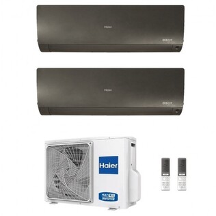 Climatizzatore Dual Split Haier Flexis Plus Nero WiFi Integrato A+++ / A++ 9000+9000 BTU R32 2U40S2SM1FA