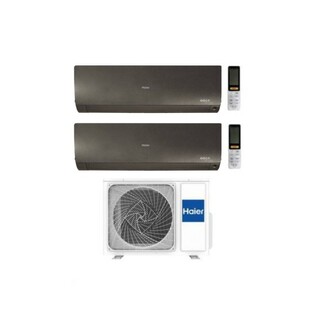 Climatizzatore Dual Split Haier Flexis Plus Nero WiFi Integrato A+++ / A++ 9000+12000 BTU R32 3U55S2SR5FA
