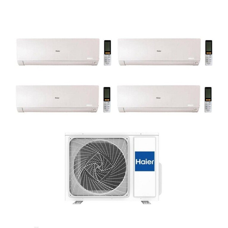 climatizzatore quadri split haier flexis plus bianco wifi integrato a+++ / a++ 9000+12000+12000+12000 btu r32 5u90s2ss5fa