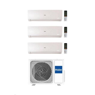 Climatizzatore Trial Split Haier Flexis Plus Bianco WiFi Integrato A+++ / A++ 9000+9000+12000 BTU R32 4U85S2SR5FA