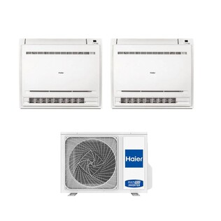 Climatizzatore Dual Split Haier Console WiFi Integrato A++ / A+ 9000+12000 BTU R32 2U50S2SM1FA