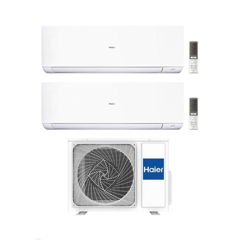 climatizzatore dual split haier expert bianco wifi integrato a+++ / a++ 12000+12000 btu r32 3u70s2sr5fa