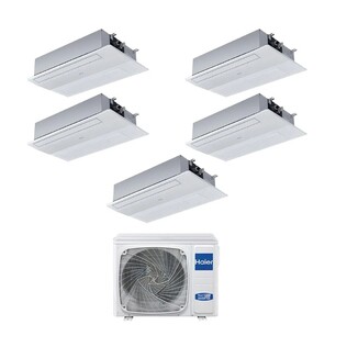 Climatizzatore Penta Split Haier Cassetta 1 Via Bianco WiFi Integrato A++ / A+ 9000+9000+9000+12000+12000 BTU R32 5U105S2SS5FA