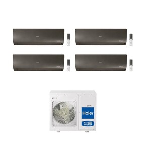 Climatizzatore Quadri Split Haier Flexis Plus Nero WiFi Integrato A+++ / A++ 9000+9000+9000+12000 BTU R32 4U85S2SR5FA