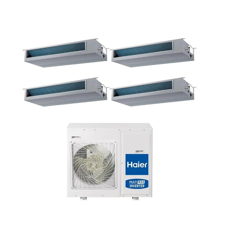 climatizzatore quadri split haier mp150 wifi integrato a++ / a+ 12000+12000+12000+12000 btu r32 4u85s2sr5fa