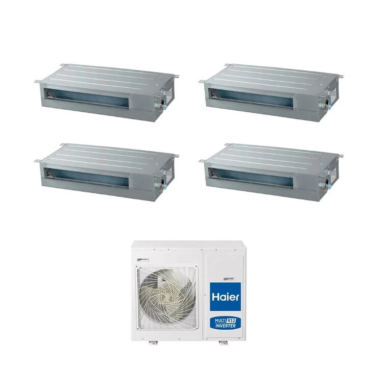 climatizzatore quadri split haier slim bp30 wifi integrato a++ / a+ 9000+9000+12000+18000 btu r32 5u105s2ss5fa