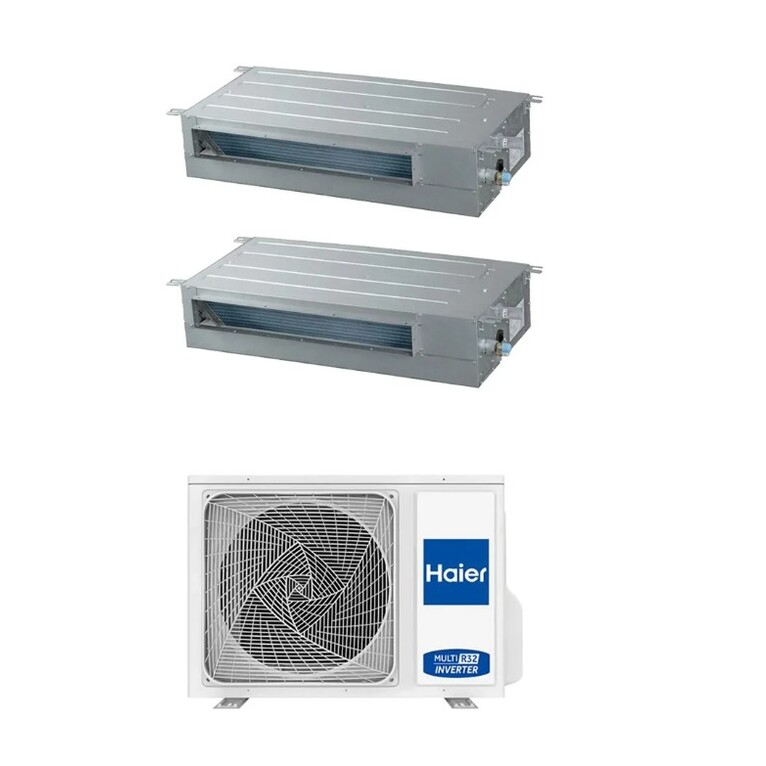 climatizzatore dual split haier slim bp30 wifi integrato a++ / a+ 12000+12000 btu r32 3u70s2sr5fa