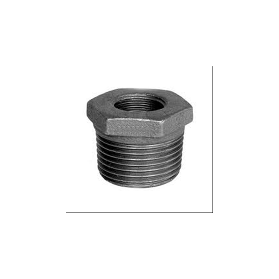 Riduzione in ghisa esagonale malleabile zincata 3/4x1/2 mf fig 241 acqua