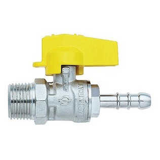Rubinetto A Sfera Dritto 1/2 M Con Portagomma Gpl Gas