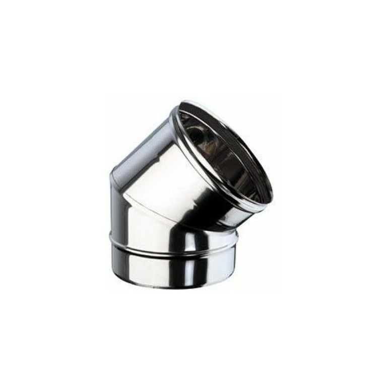 curva acciaio inox d. 100 45° monoparete europrofil