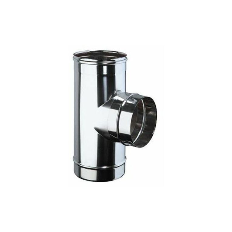 tee inox d. 100 90° monoparete europrofil