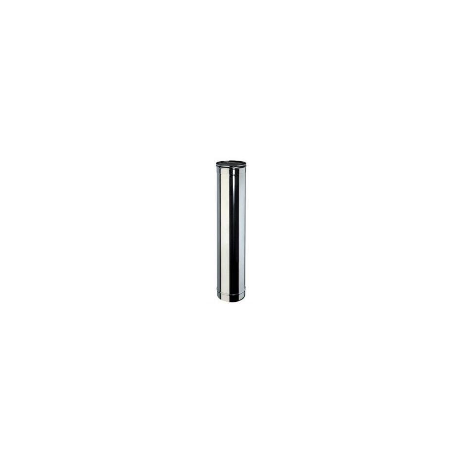 Tubo Monoparete Acciaio Inox AISI 316 Da 1 Mt - Per Stufe A Pellet, Camini, Evacuazione Fumi