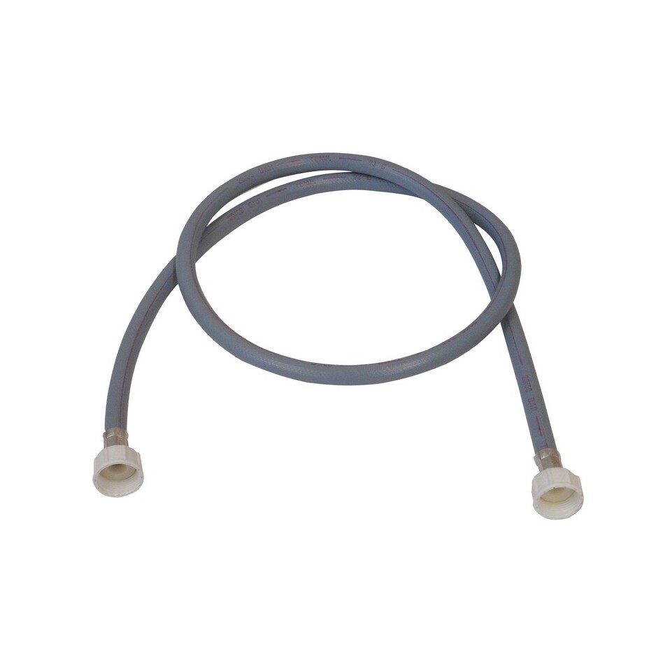 Tubo carico acqua per lavatrice con curva e con ghiere in plastica 3/4''FF 300cm